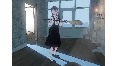 Misusing a Broom
間違ったほうきの使い方
